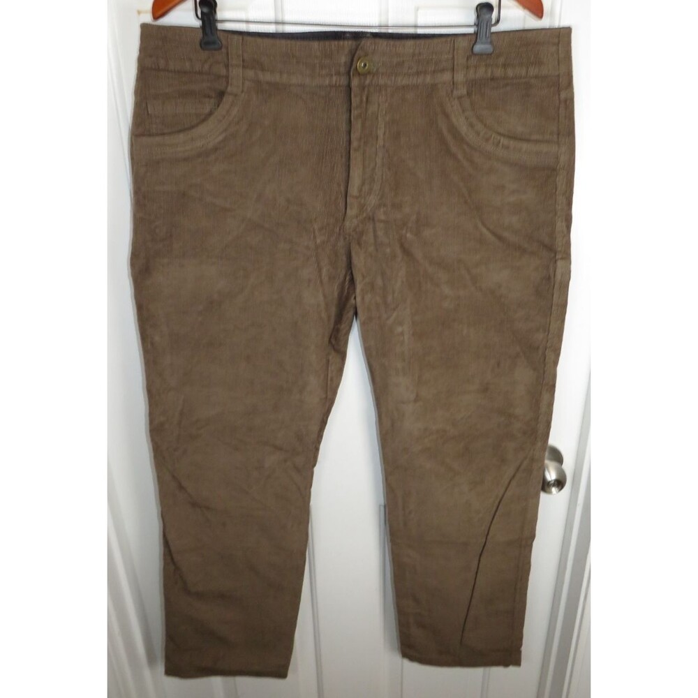 Kuhl Skeleton Korduroy Pants Mens Size 38x30 Corduroy Flat Front Brown